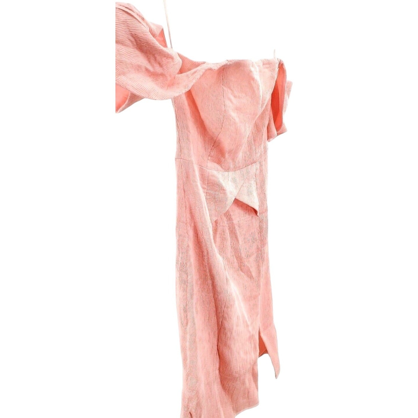 ELLIAT Dress Acacia Textured Removable Straps Off Shoulder Strapless Pleated