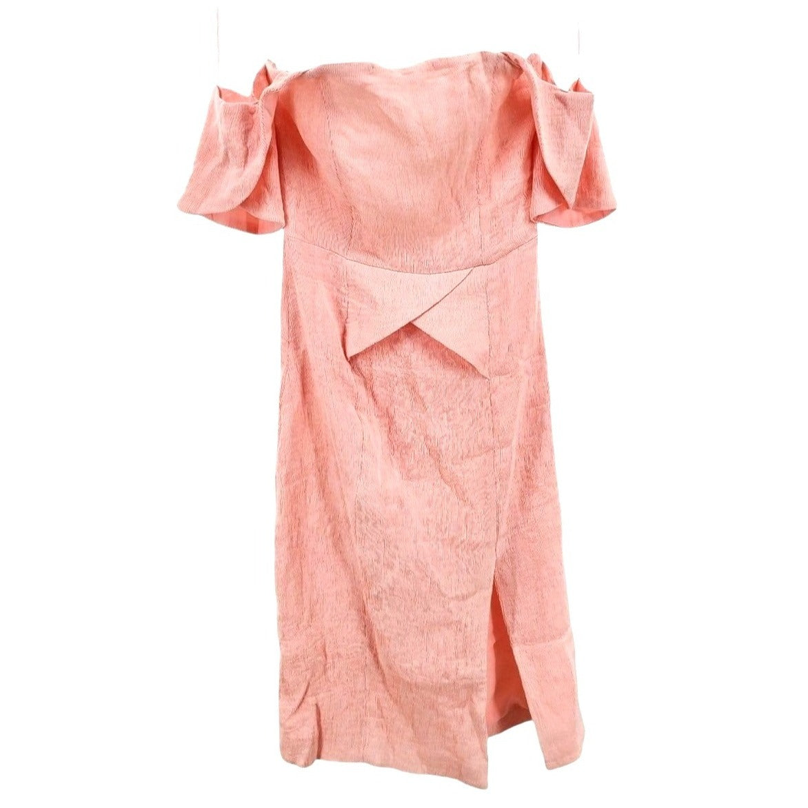 ELLIAT Dress Acacia Textured Removable Straps Off Shoulder Strapless Pleated
