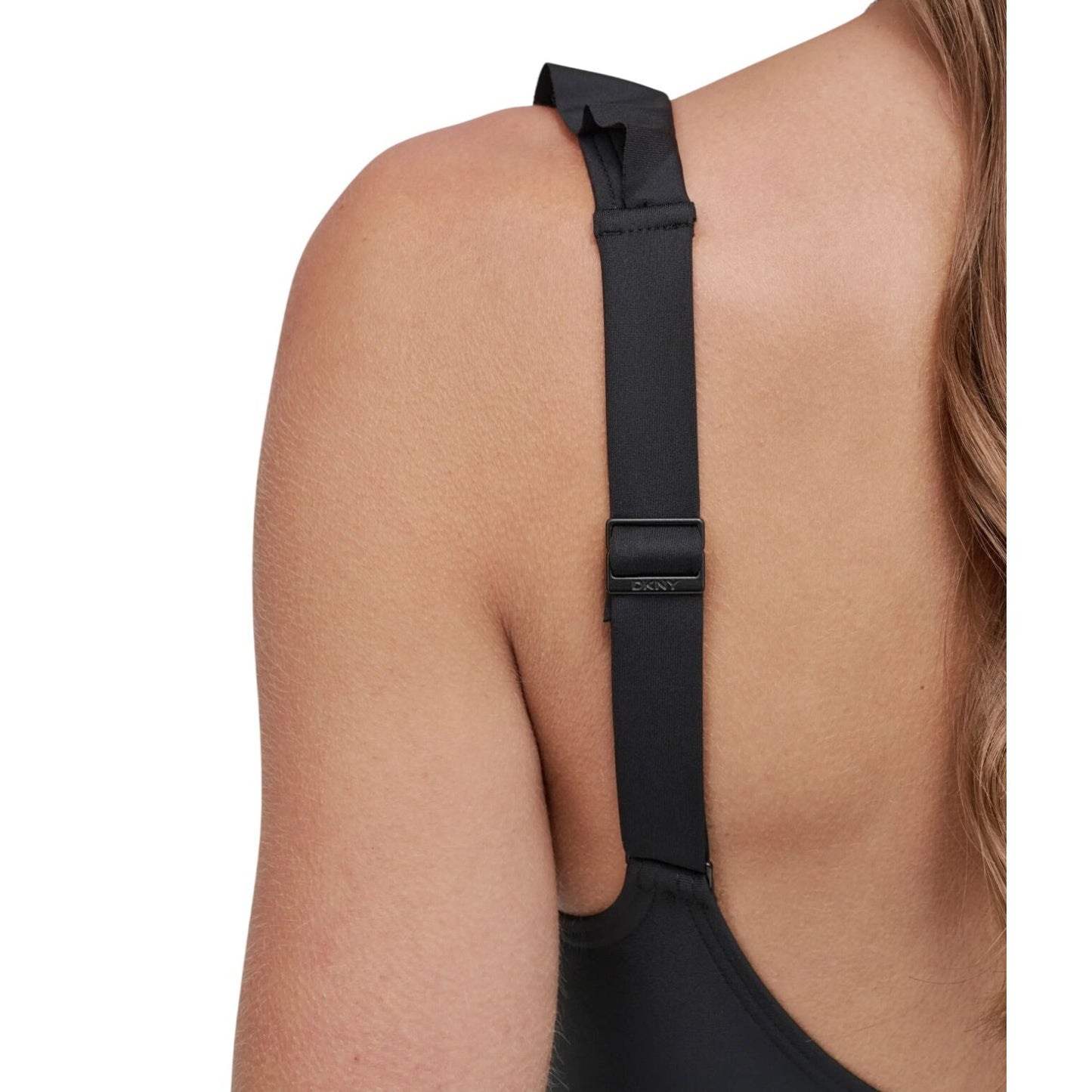 DKNY Ruffle Plunge Underwire Tummy Control Swimwear One-Piece Swimsuit