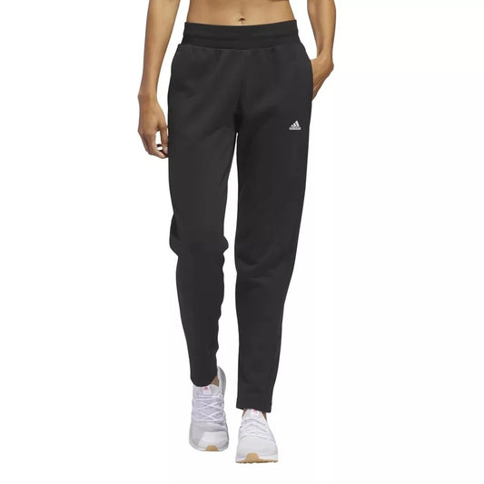 Adidas Women's Relaxed Fit Tapered Legs Fleece Lined Active Pants Athleisure