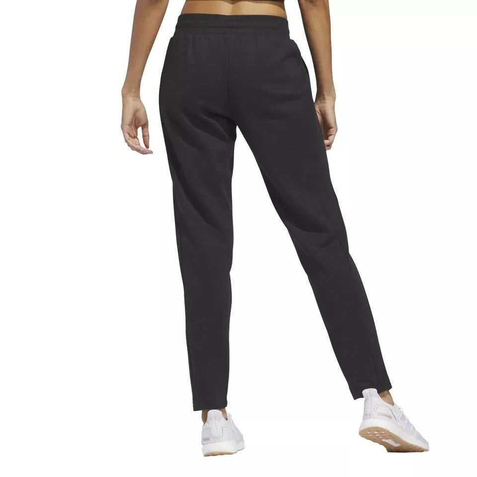 Adidas Women's Relaxed Fit Tapered Legs Fleece Lined Active Pants Athleisure