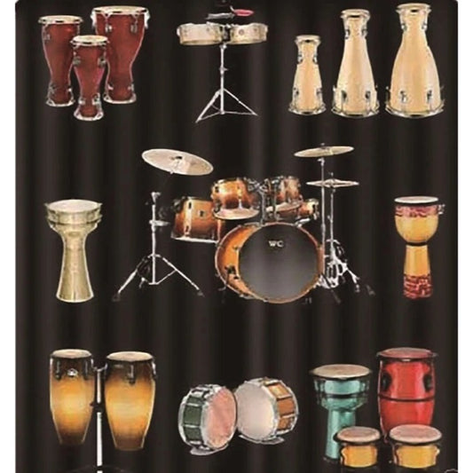 Music Fleece Throw Blanket Drums Bongo Congas Drummer Musician Band