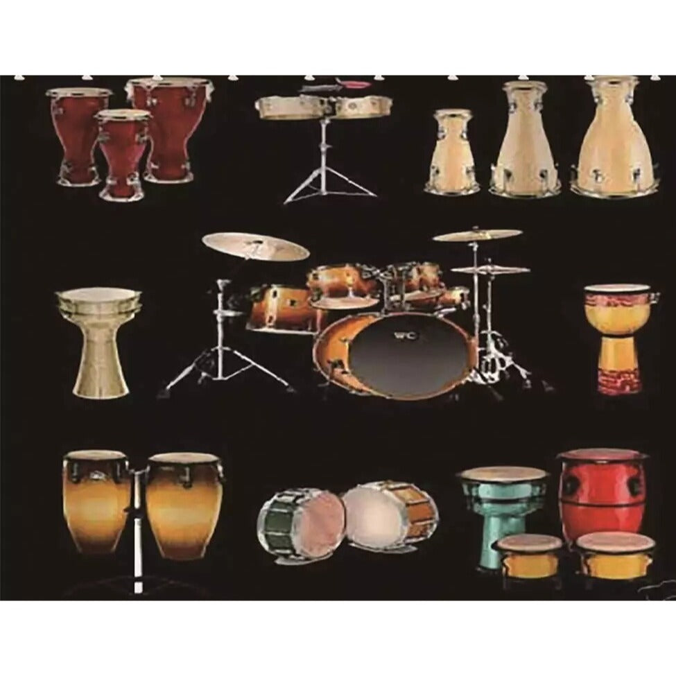 Music Fleece Throw Blanket Drums Bongo Congas Drummer Musician Band