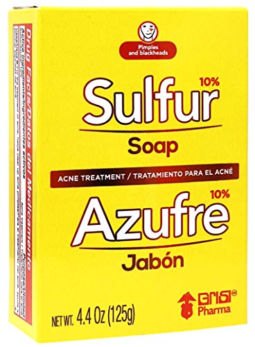 Grisi Sulfur Soap (Jabon De Azufre) with lanolin 4.4 oz (125g) bath/body bar soap