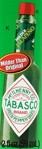 Tabasco Green Pepper Sauce (Jalapeno) -2 oz Glass bottle-McIlhenny Co,