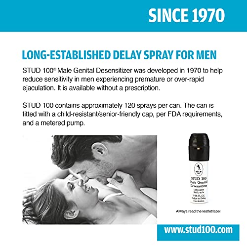 Stud 100 Male Genital Desensitizer Spray, 7/16- Fl. Ounce Box (Pack of 1)