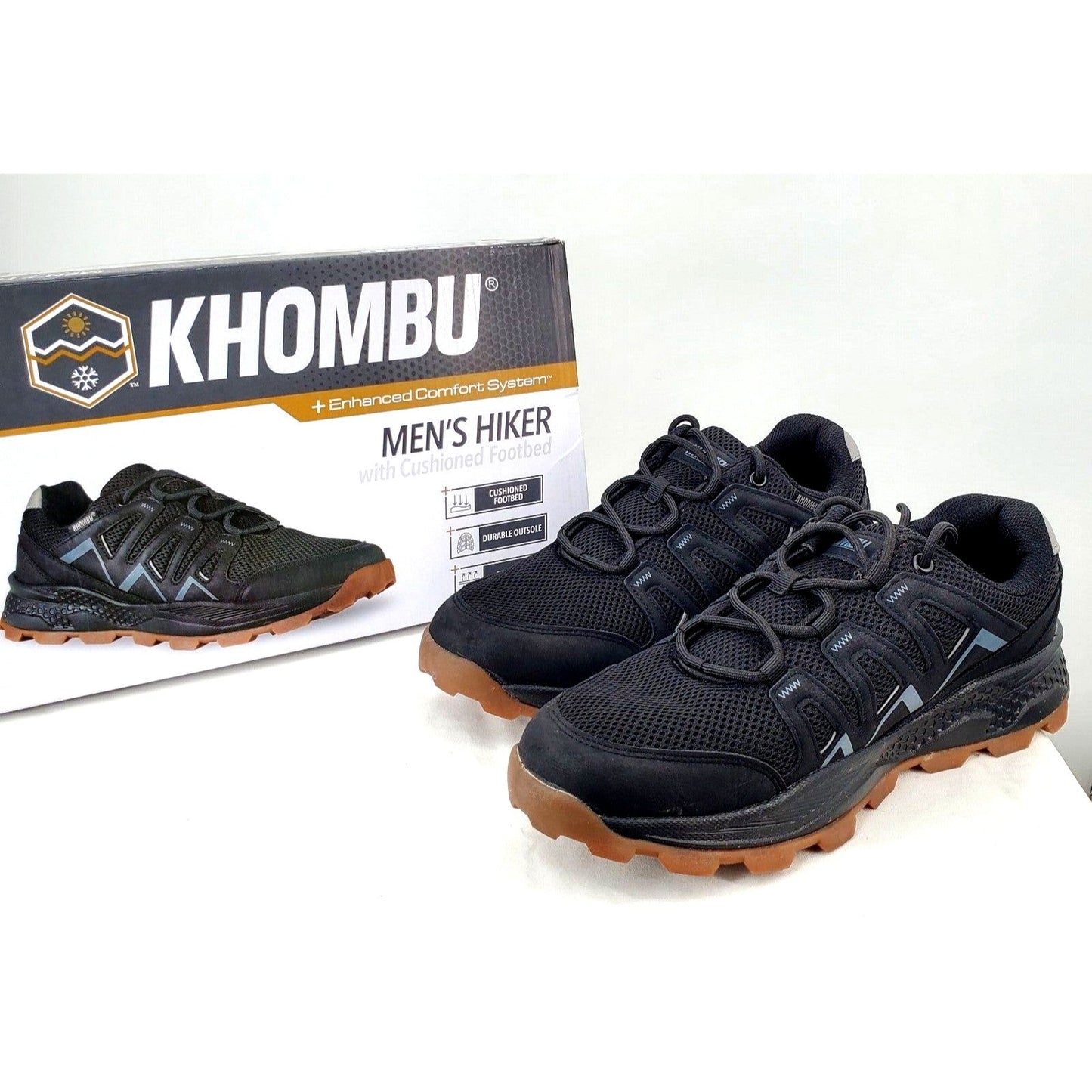 KHOMBU Sneakers Men's All Terrain Hiker Rugged Outdoor Activewear Shoes