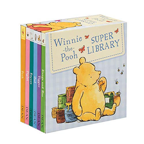Disney Winnie-the-pooh Super Library 6 Board Books Children's Reading Collection