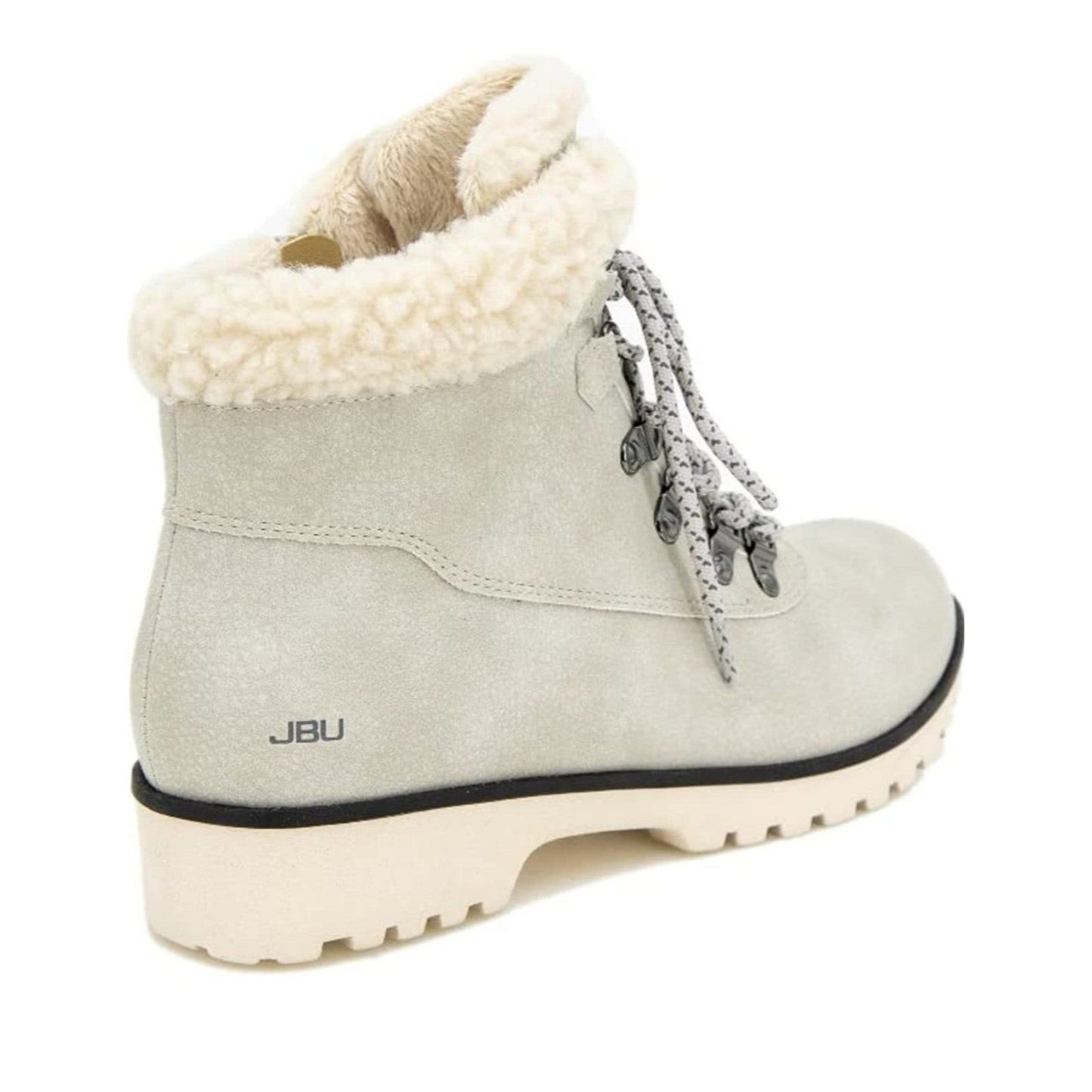 JSPORT Boots Woman's Faux Fur Shearling Hiking Outdoor Weather Ready shoes