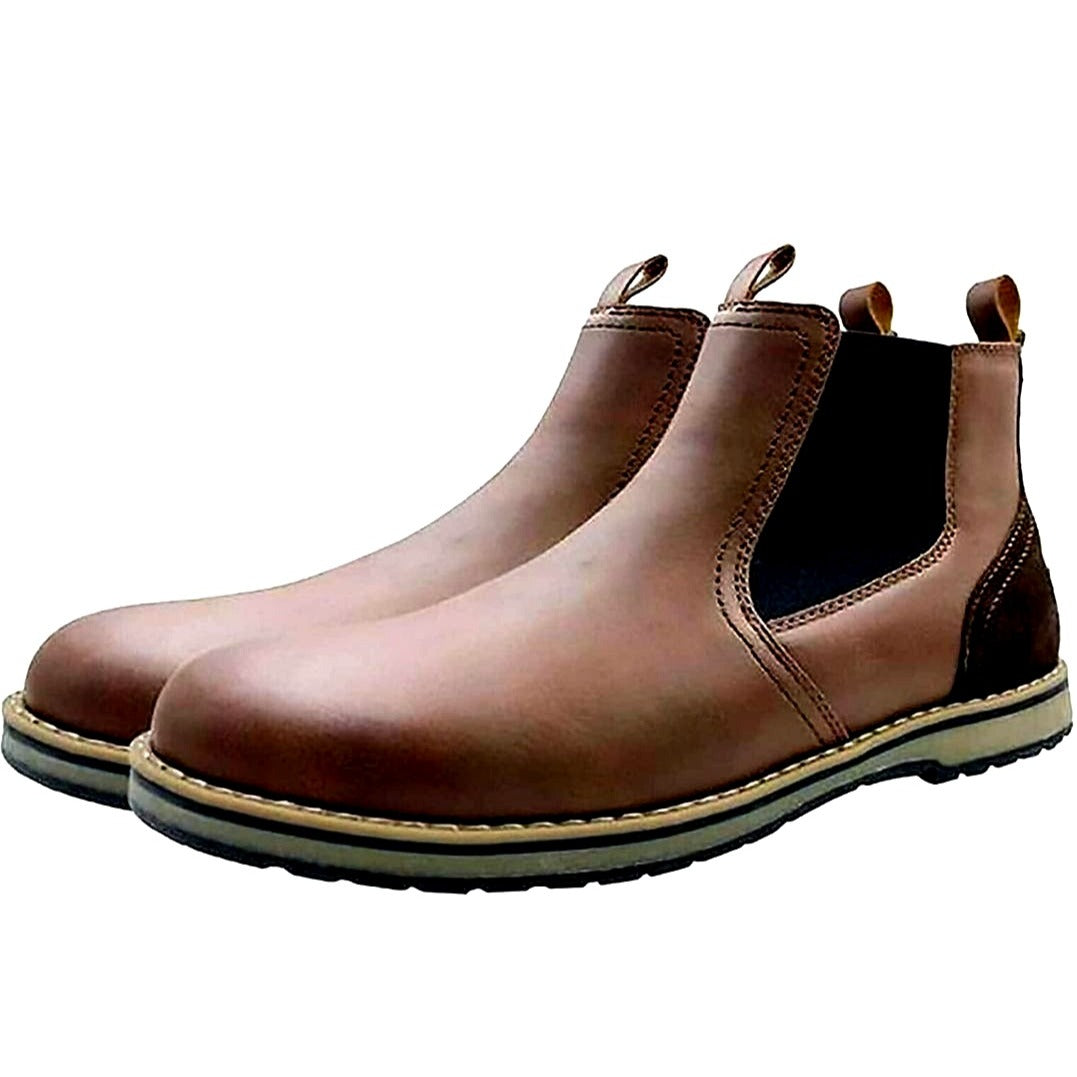 IZOD Chukka Men's Leather boots Shoes Business casual Unisex Grunge Punk