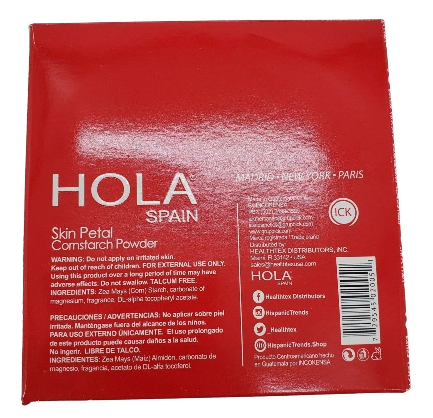 Hola Spain Perfumed Cornstarch Dusting Powder Plus Vitamin E (4 Ounces)