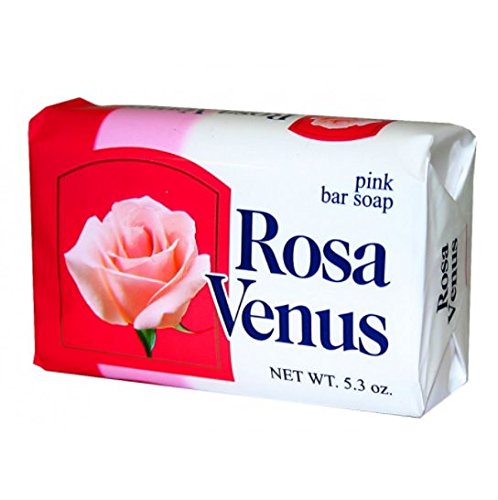 Jabon Rosa Venus Rosa(Pink) Classic 150 g / 5.29 oz Soap Bar Classic Bathing Natural Mexican smooth soothing gentle scent foaming shower,bath, and hand soap.