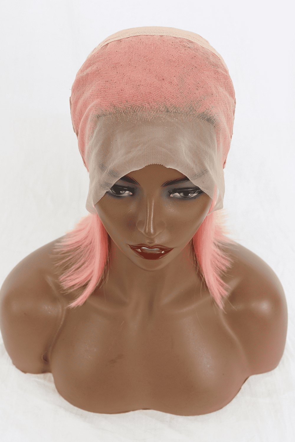 HUMAN HAIR 12" Pink 165g Lace Front Wig Thick 150% Density Shoulder Length Bob