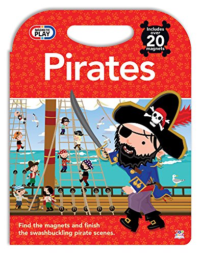 Magnetic Play Set Pirates by Joshua George 2018 Hardcover Interactive 20 Magnets