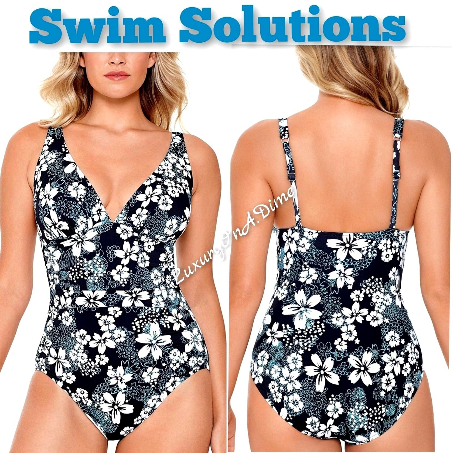 SWIM SOLUTIONS One-piece Swimsuit SEA CONFETTI Tummy Control Swimwear