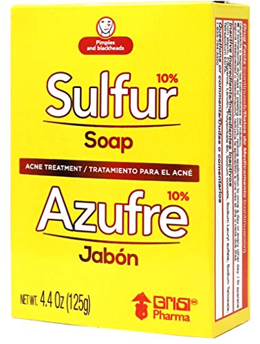 Grisi Sulfur Soap (Jabon De Azufre) with lanolin 4.4 oz (125g) bath/body bar soap