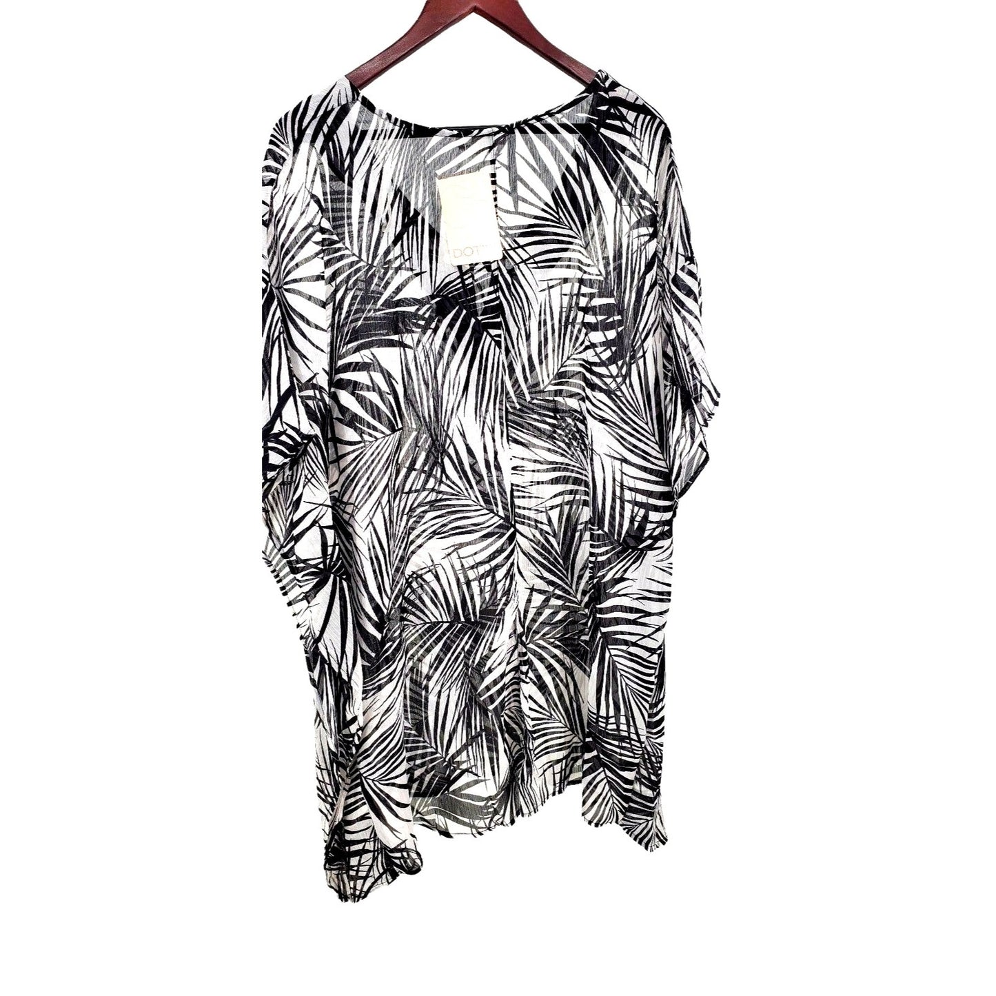 DOTTI Cover-up Paradise Palms Chiffon Grommet Tunic Swimwear Coverup dress