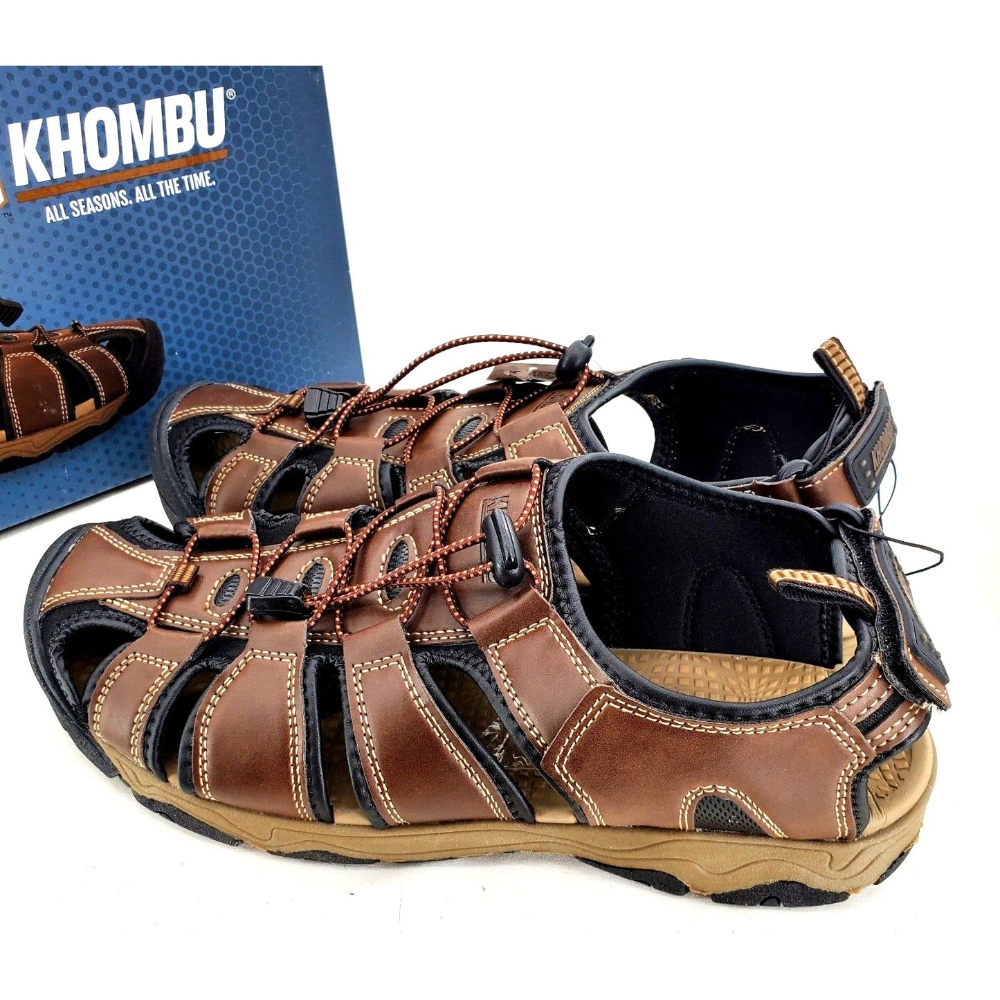 KHOMBU Sandals Men's Hal Outdoor Fisherman Waterproof all-terrain Hiking shoes
