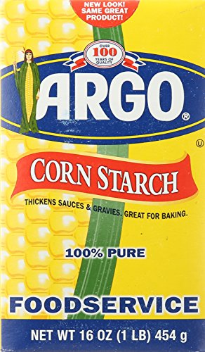 Argo Corn Starch 100% Pure cornstarch- 1 Pound(LB) Cardboard Box