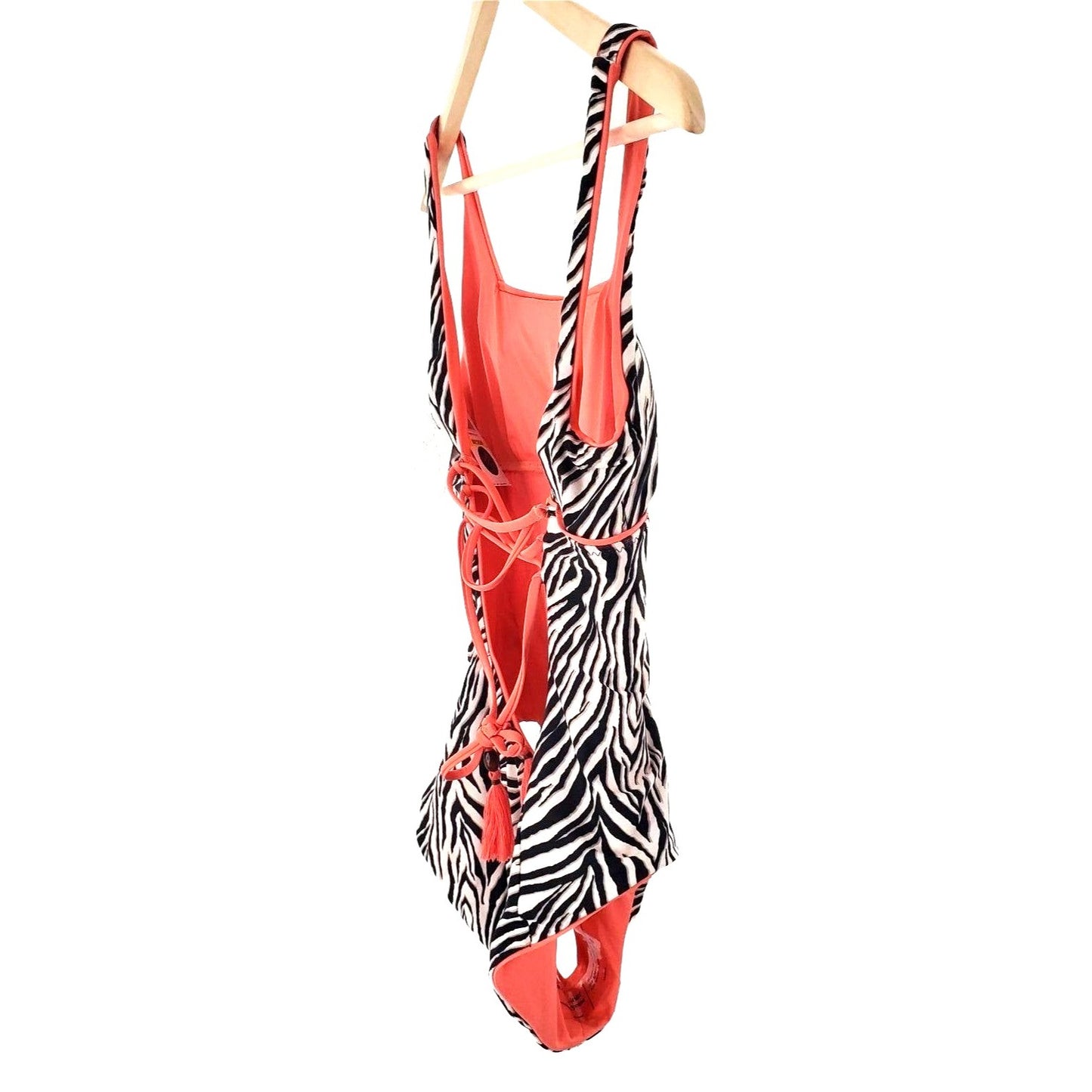 BECCA by Rebecca One-piece Virtue Neon ZEBRA Animal Kingdom Swimwear