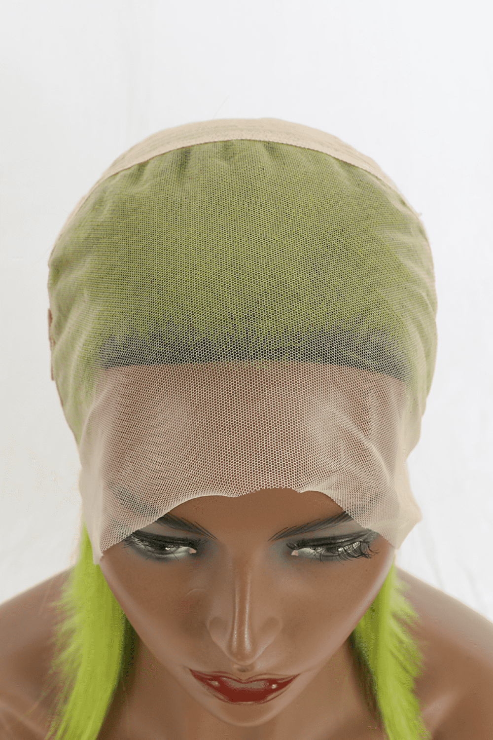 HUMAN HAIR 12" Green 165g Lace Front Wig Thick 150% Density Shoulder Length Bob