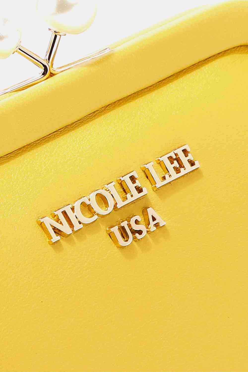 Elise Pearl Kisslock Wristlet Wallet Coin Purse Nicole Lee USA