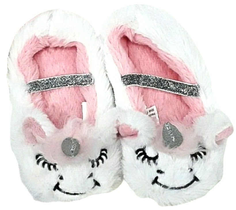 CAT & JACK Shoes UNICORN Baby Toddler Faux Fur Soft Slippers