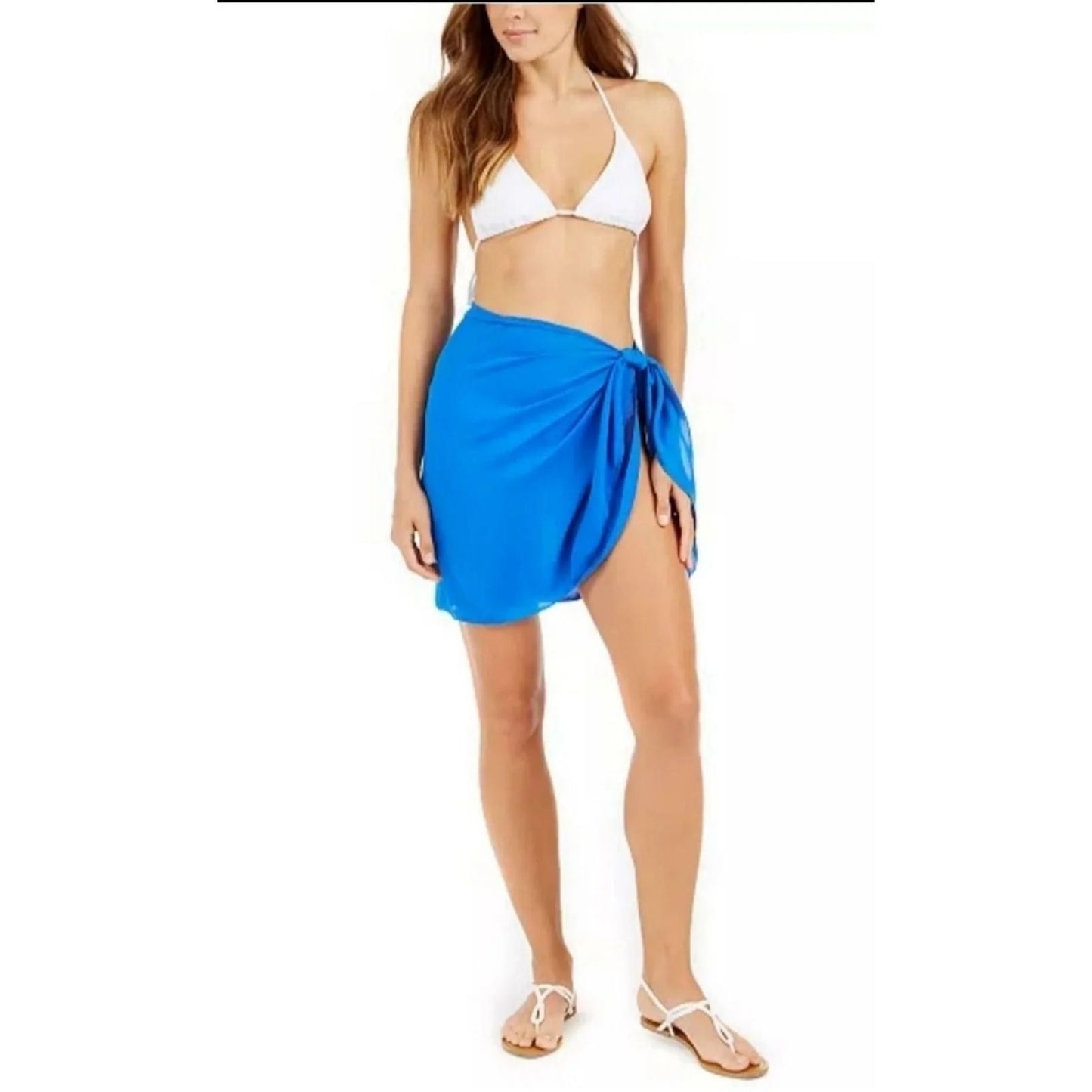 DOTTI Swimwear Coverup Summer Sarong Blue Pareo Swimsuit Cover-Up