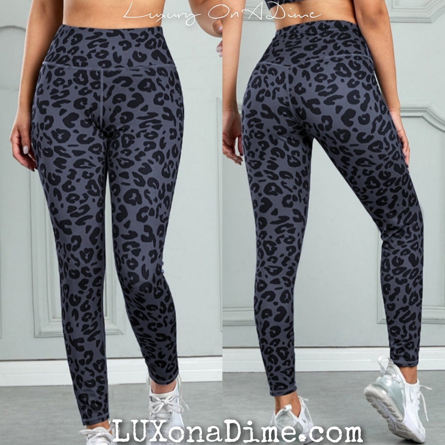 Leopard Sports Bra & Legging Pants 2-piece Matching Activewear Set