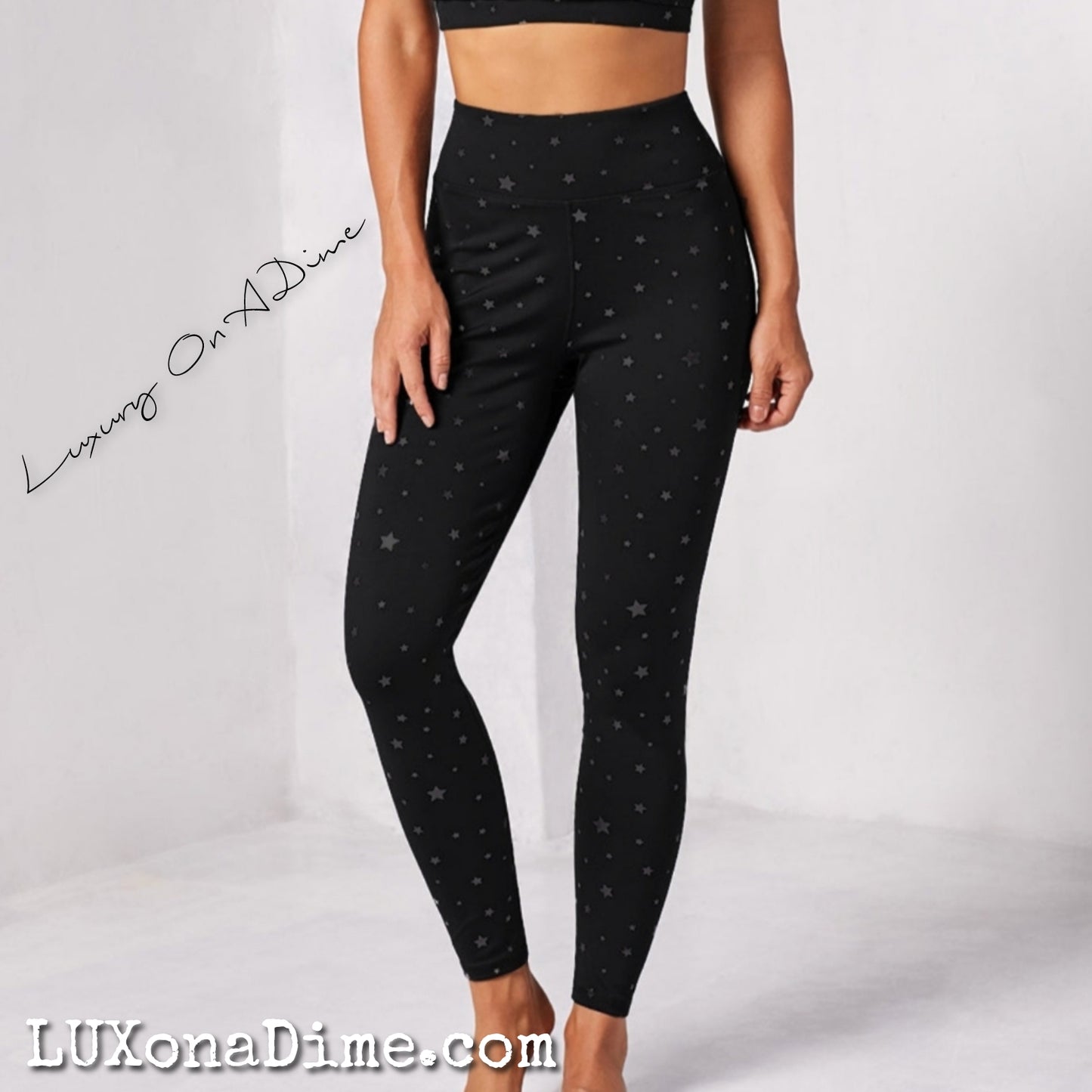 Silver Star Activewear Sports Bra and Pant Legging Matching Set (Plus Size Available)
