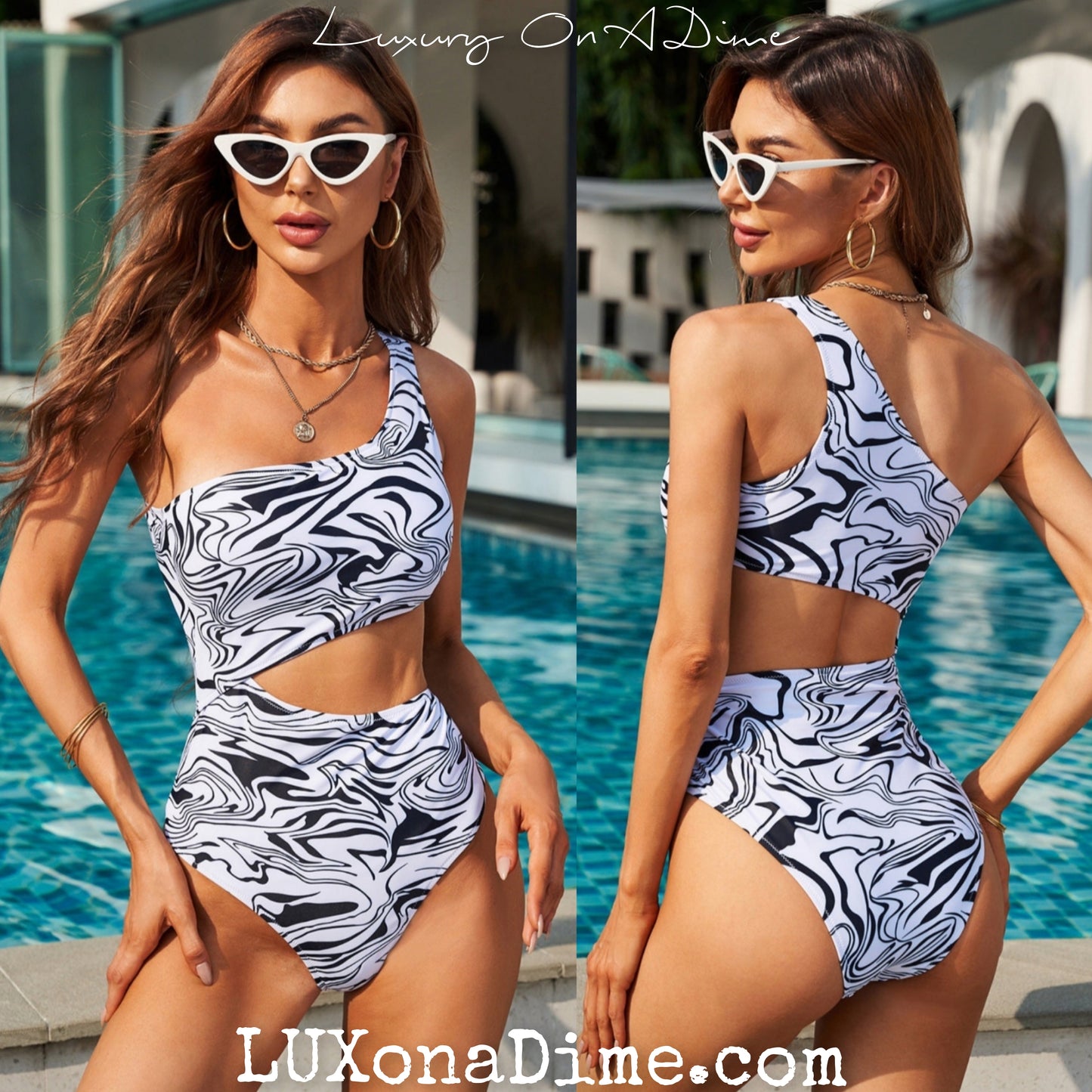 Cutout One Shoulder Monokini One-Piece Swimsuit