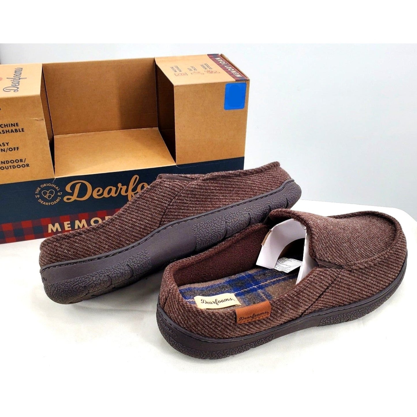 DEARFOAM Loafer Slippers Men's Indoor Outdoor Leisure House shoes