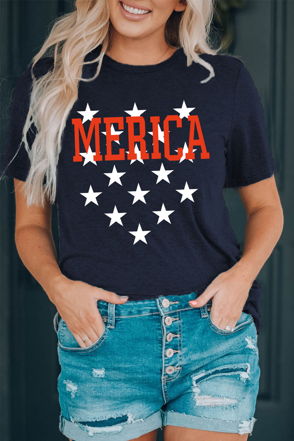 MERICA Graphic Star America Short-Sleeve Tee Shirt