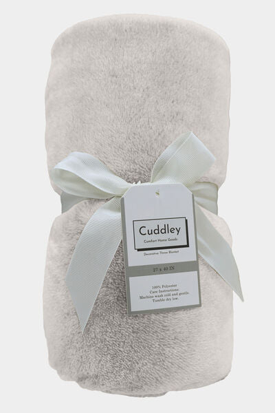 Soft Cuddley Fleece Decorative Solid Throw Blanket