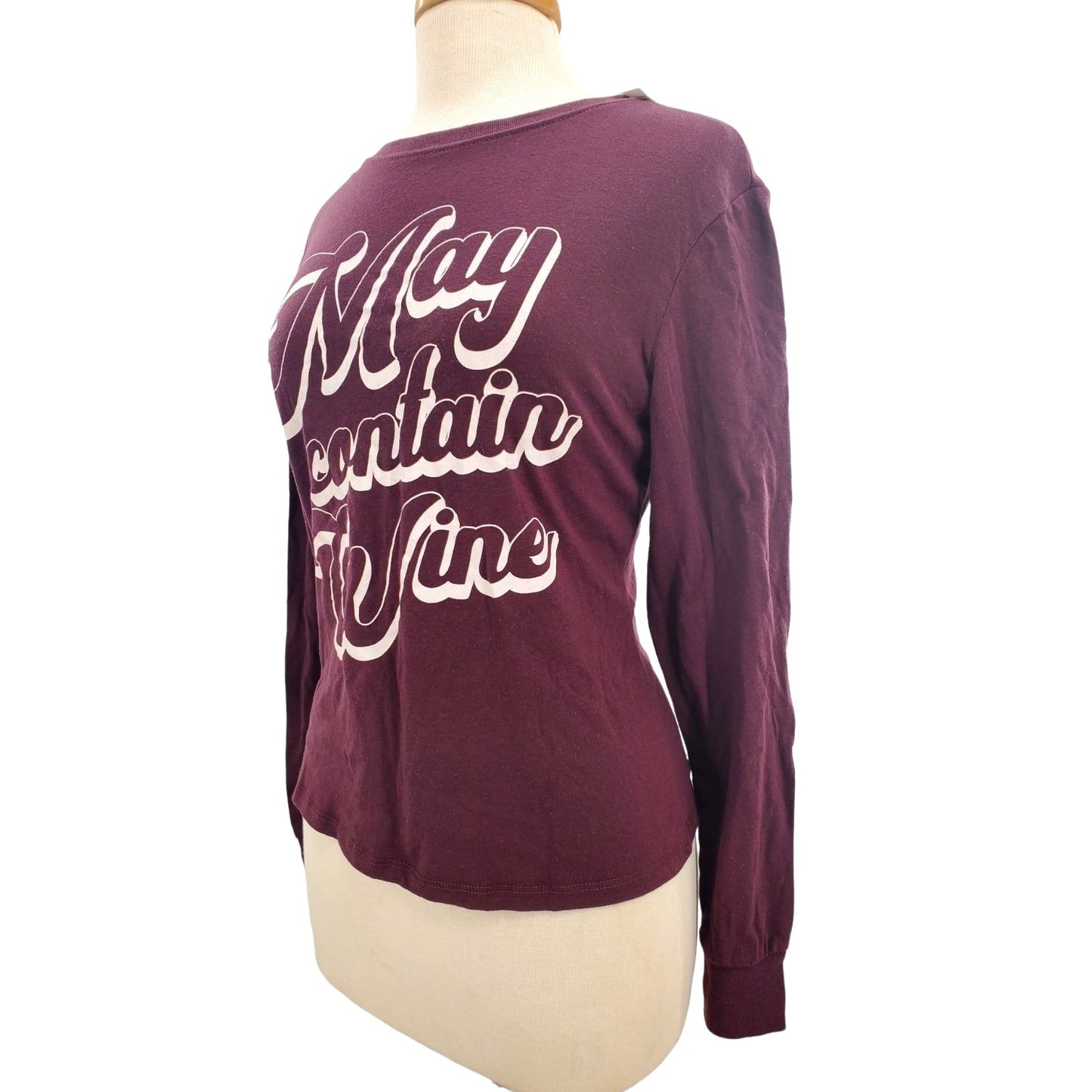 MAY CONTAIN WINE Zoe+Liv Lightweight top Long-Sleeve T-shirt