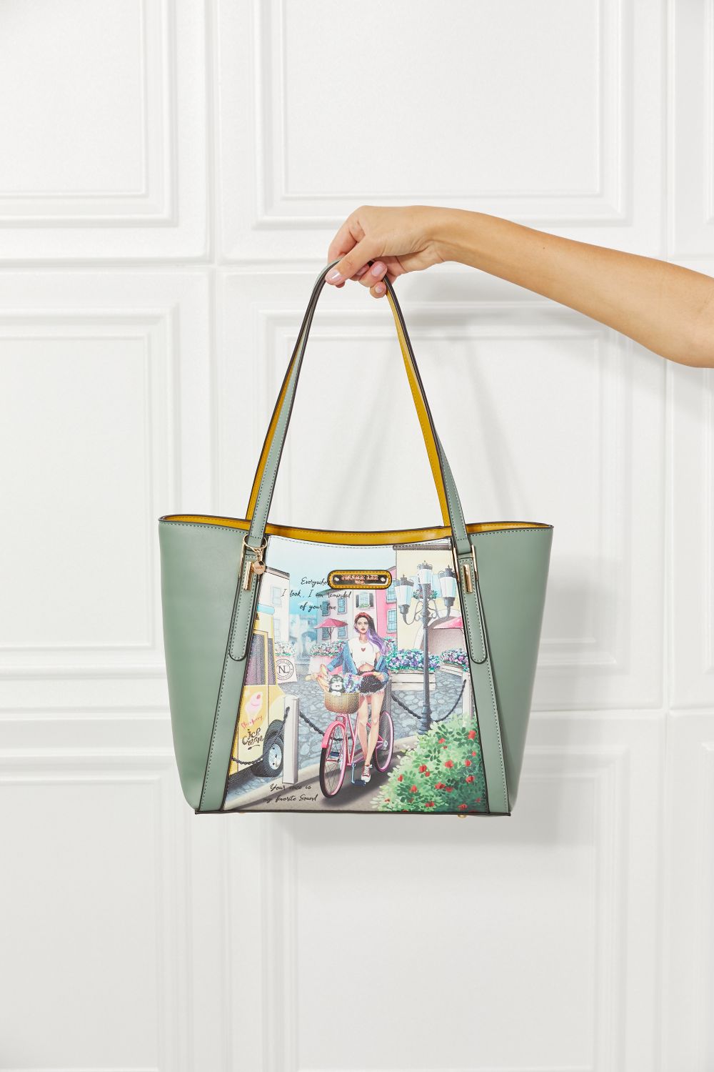 NICOLE LEE 3-Piece Set AROUND THE WORLD Matching Handbag Set
