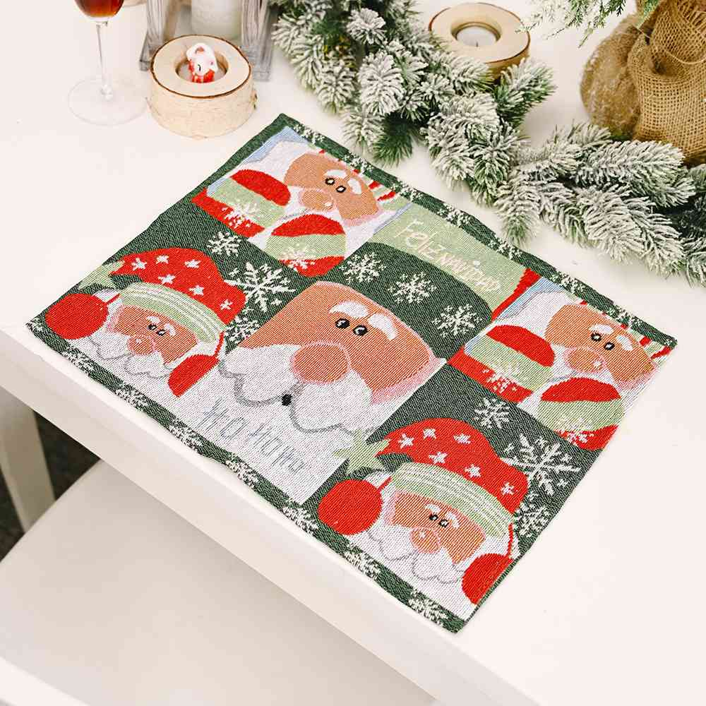 2-Piece Christmas Placemat Dining Table Festive Home Decor Assorted Selection