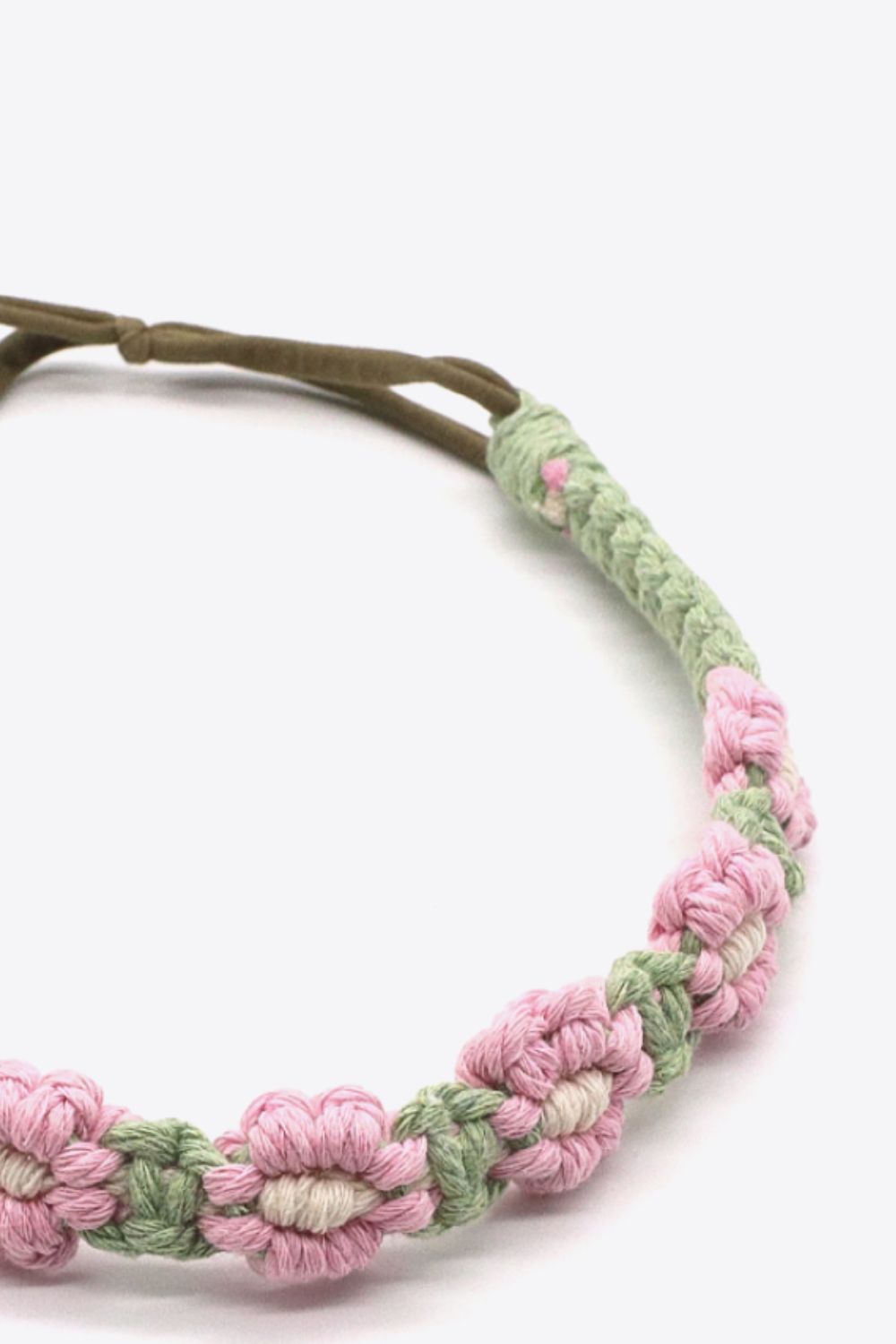 2-Pack Premium Colorful Daisy Macrame Boho Handmade Retro Headband