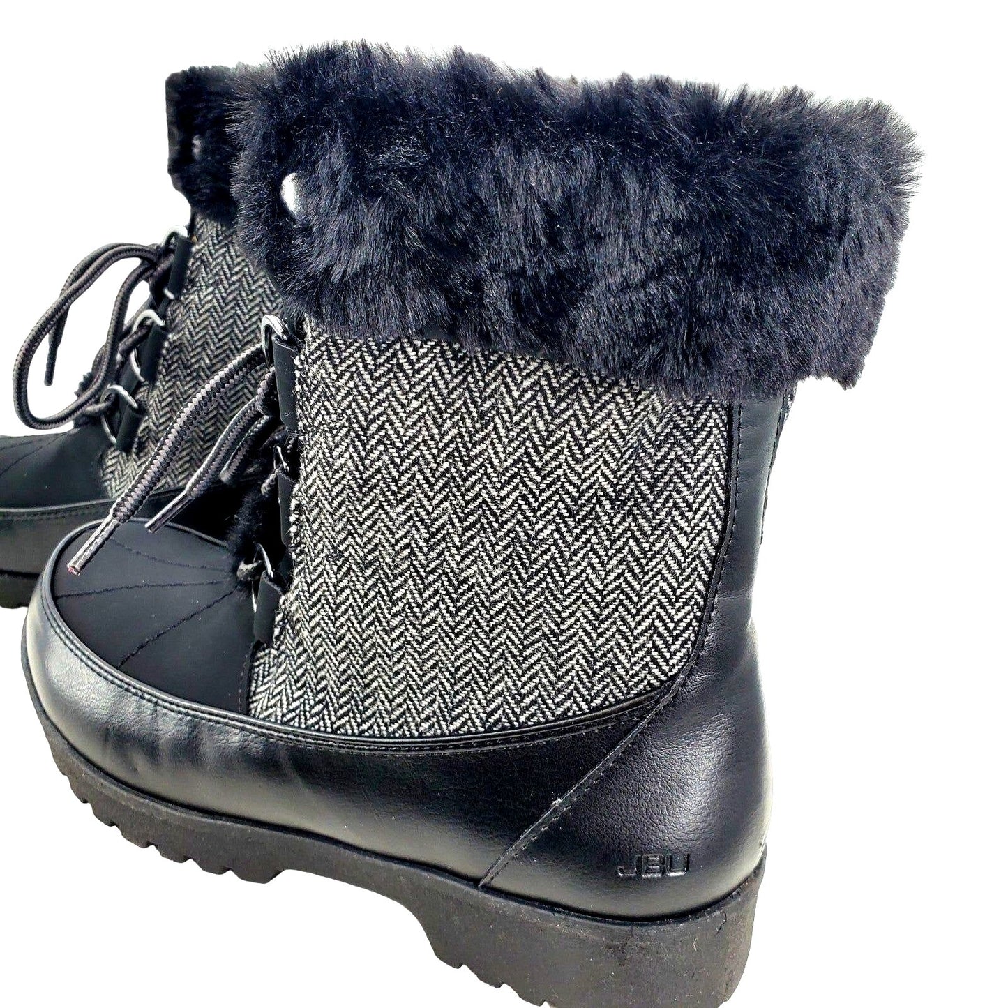 JBU Boots Woman's Faux Fur Herringbone Weather Ready Southgate
