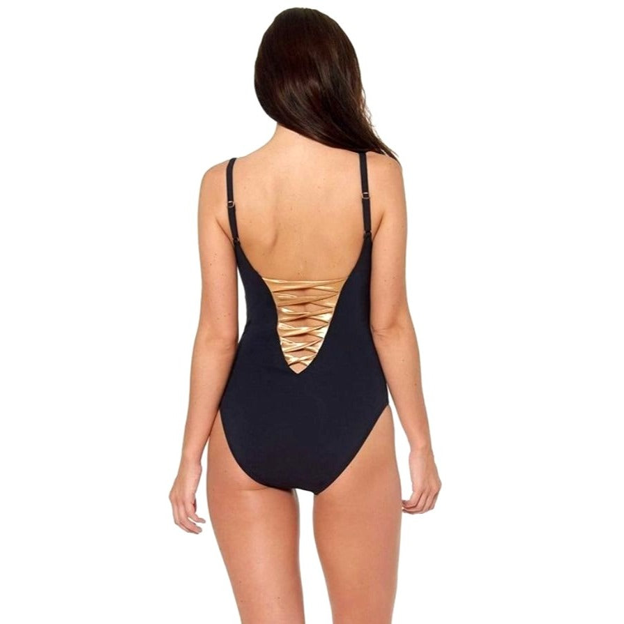 BLEU ROD BEATTIE One-piece Swimwear Twisted cutout Front Swimsuit