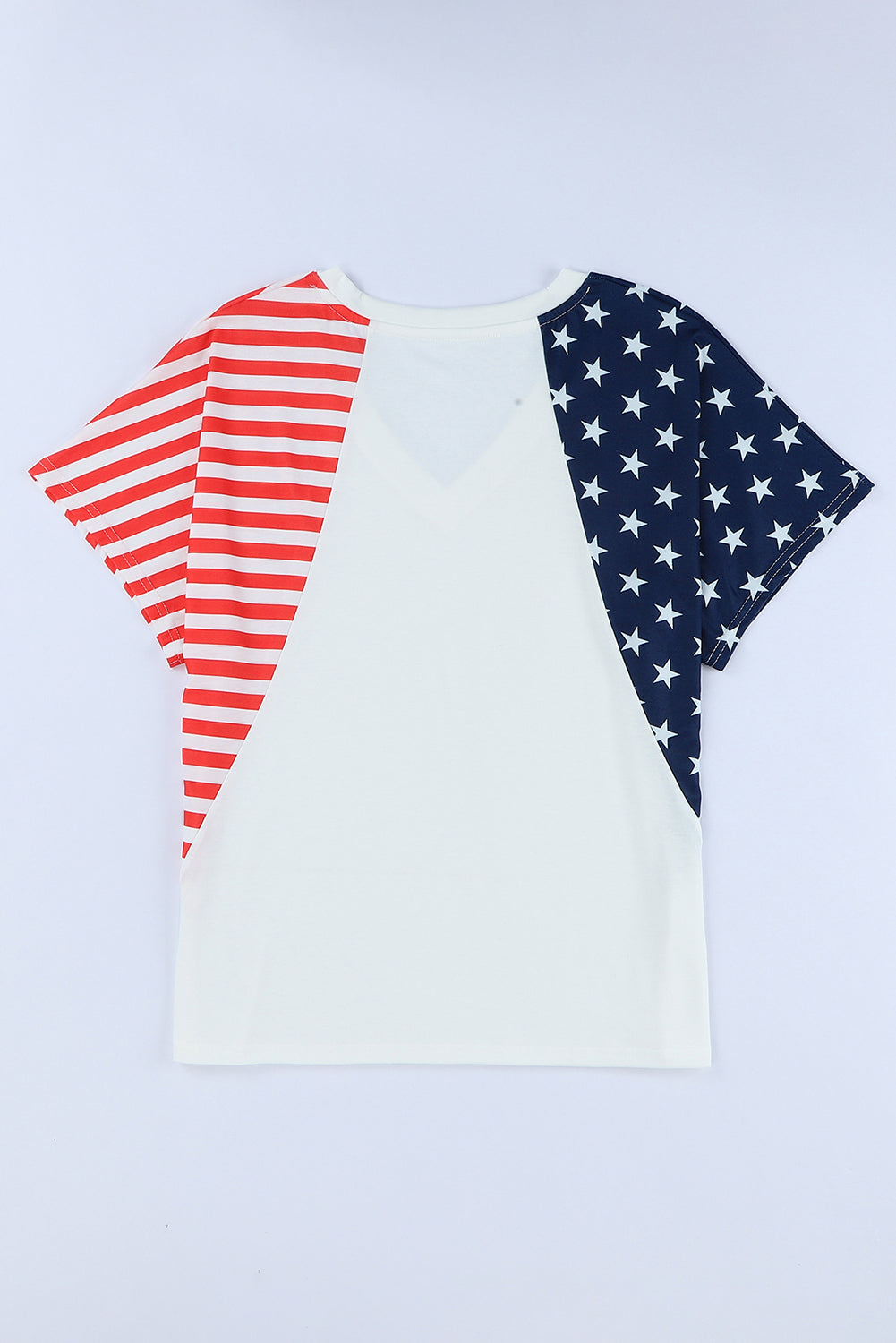MADE IN AMERICA Stars and Stripes V-Neck Tee Shirt
