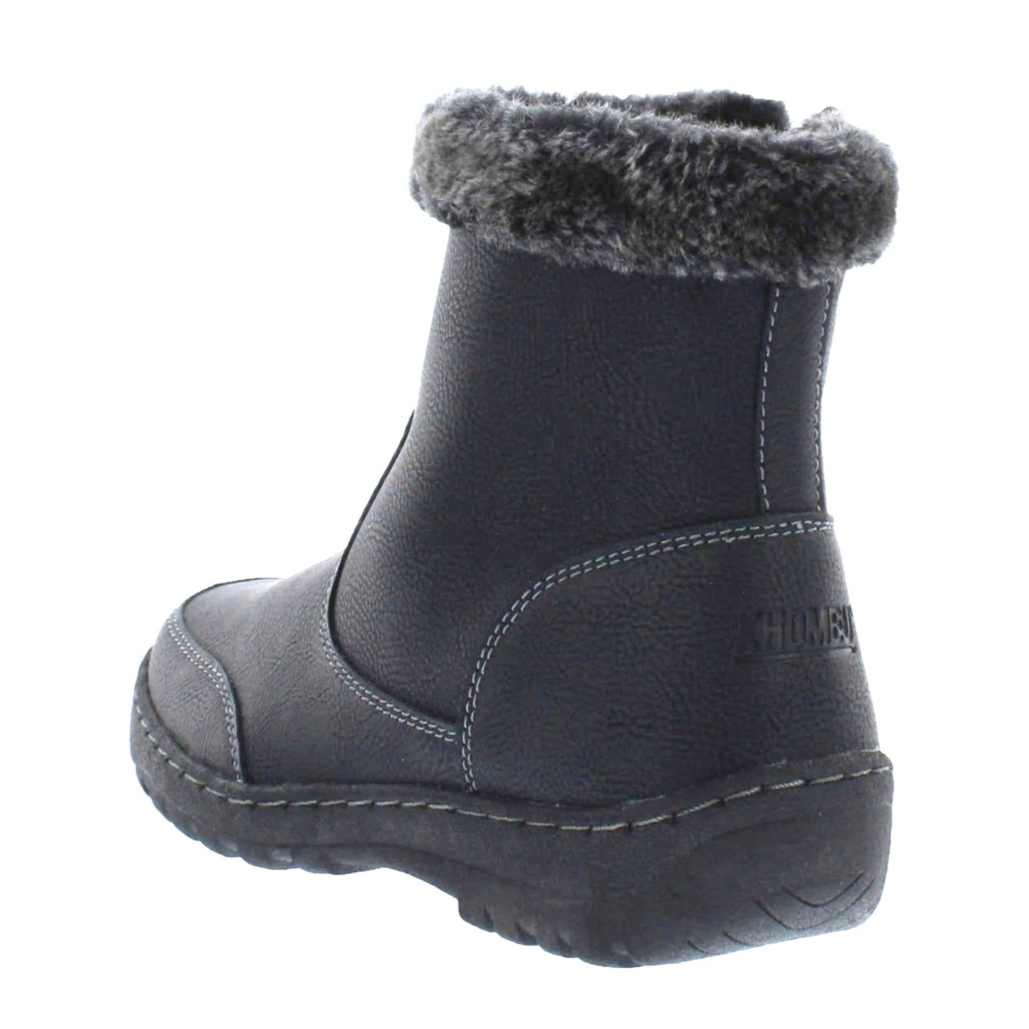 KHOMBU Boots Woman's 8 Addison Outdoor Black Faux fur Water-repellent Shoes