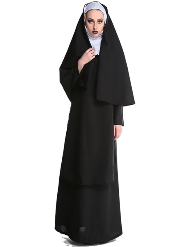 NUN Religious Catholic Cosplay Adult Women's Halloween Costume Modest Church