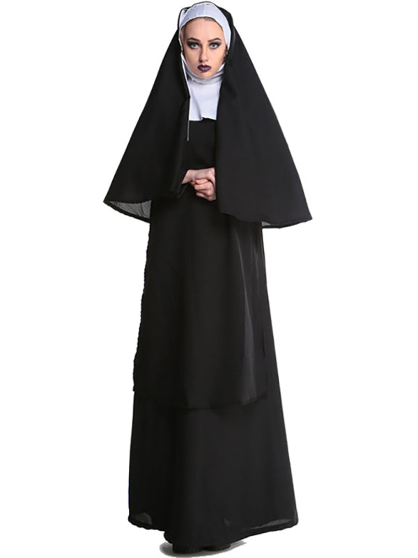 NUN Religious Catholic Cosplay Adult Women's Halloween Costume Modest Church