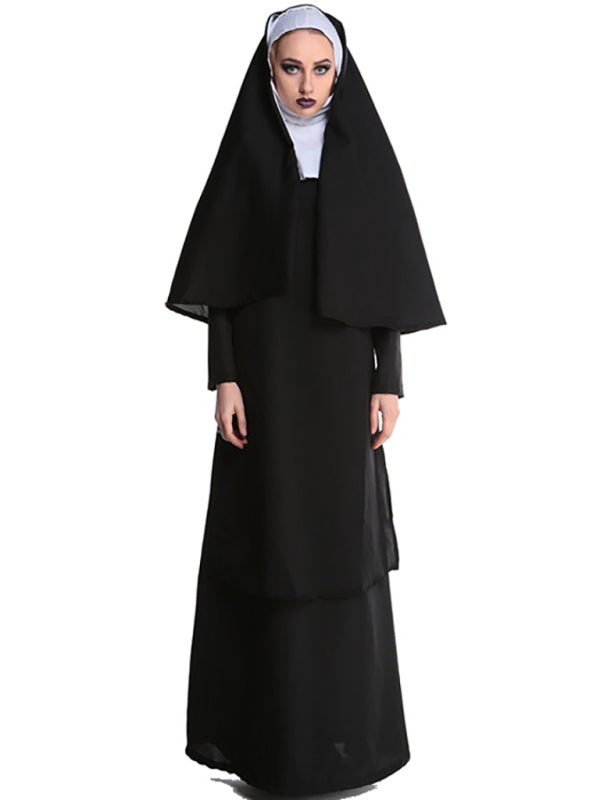 NUN Religious Catholic Cosplay Adult Women's Halloween Costume Modest Church