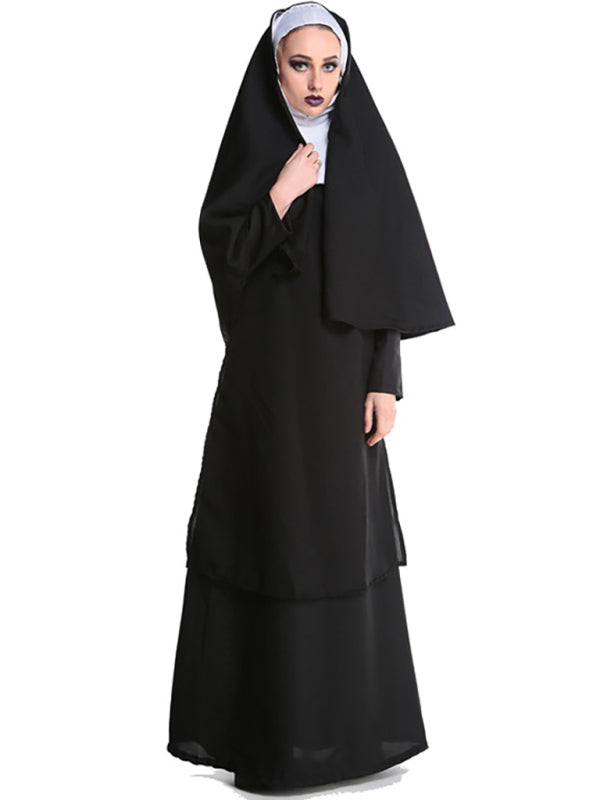 NUN Religious Catholic Cosplay Adult Women's Halloween Costume Modest Church