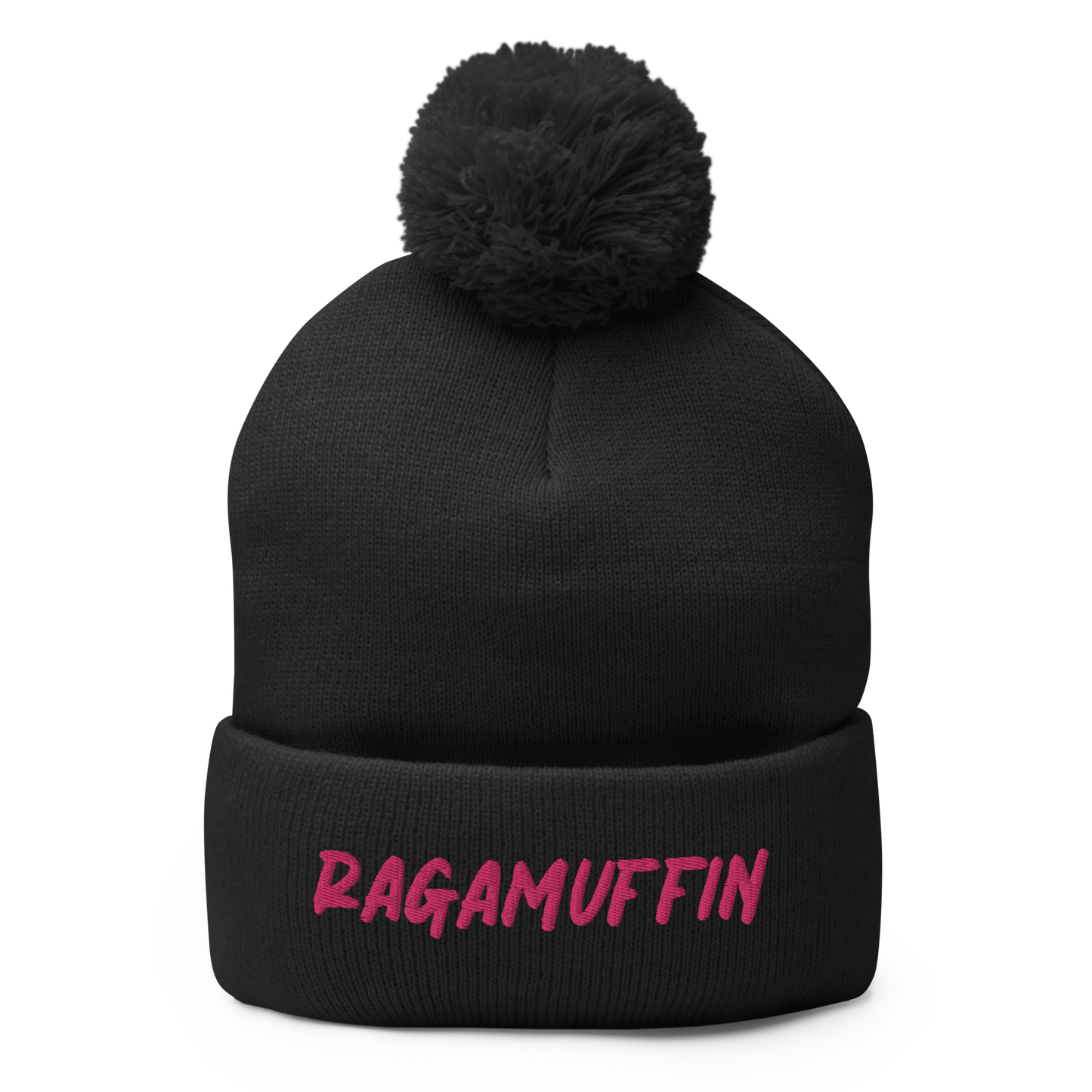 Ragamuffin Beanie with Pom Pom Winter Hat